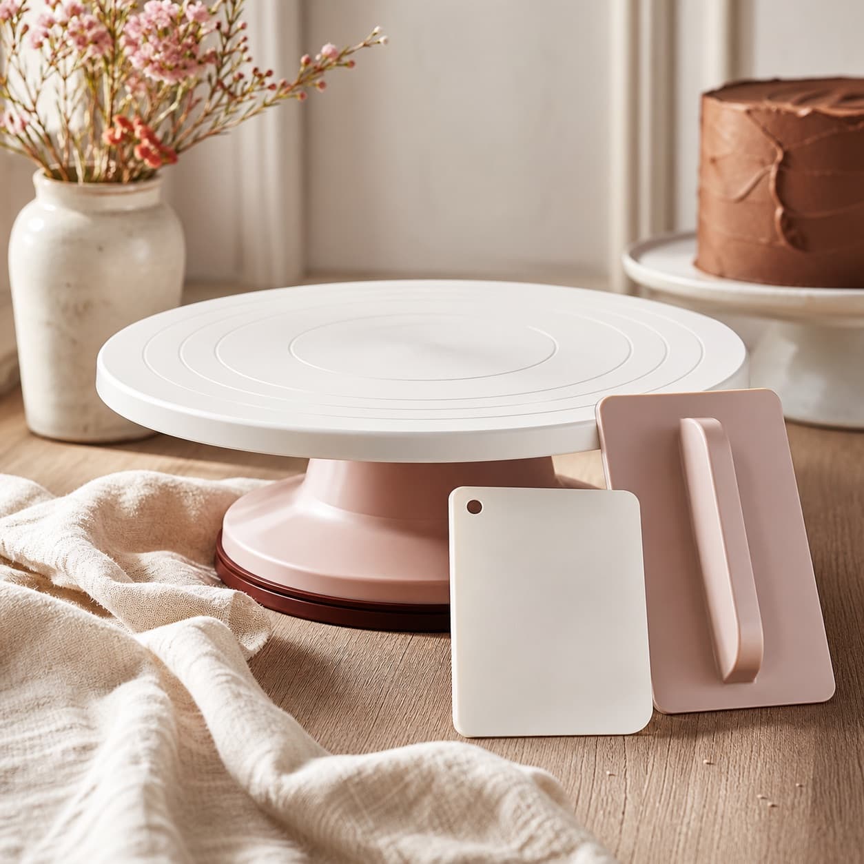 Cake Turntable & Smoother Set