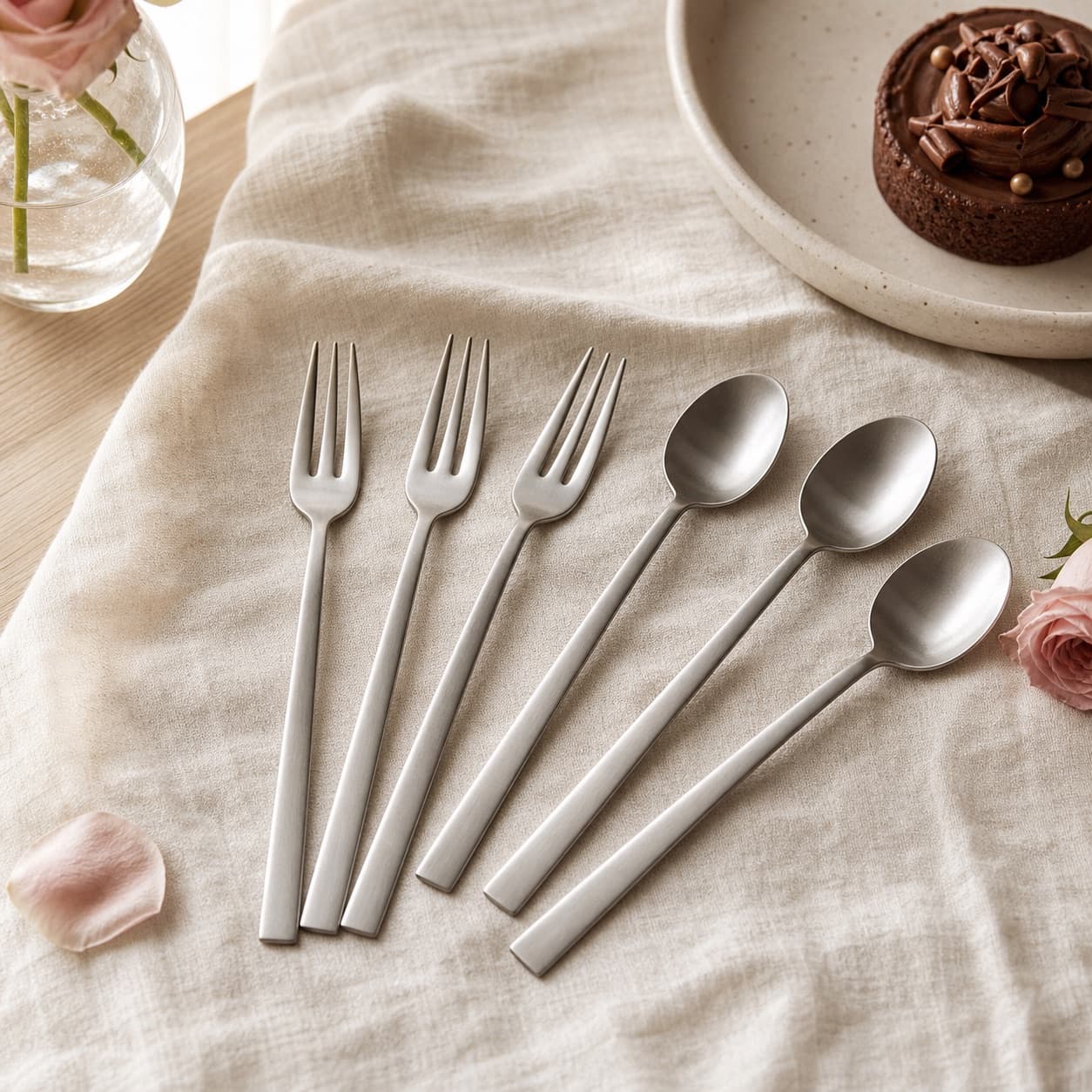 Dessert Fork & Spoon Set of 8